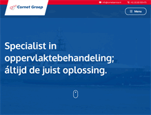 Tablet Screenshot of cornetgroep.nl